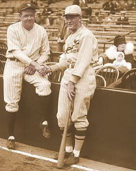 Babe Ruth and Rogers Hornsby 1926 World Series